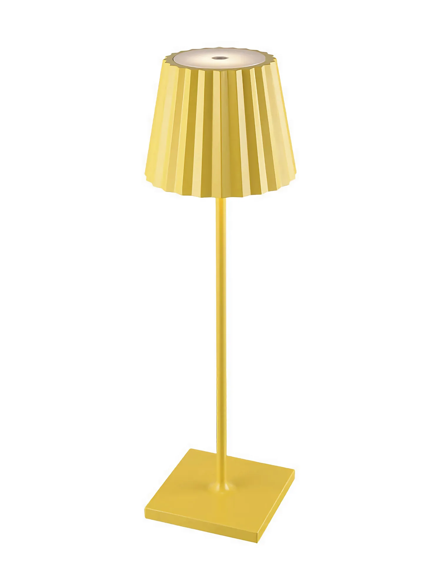 M6484  K2 Rechargeable Battery Operated Table Lamp , 2.2W LED, 3000K, 188lm, IP54, USB Charging Cable Included, Yellow, 3yrs Warranty